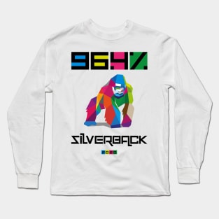 96.4% Silverback Geometric colour gym apparel Long Sleeve T-Shirt